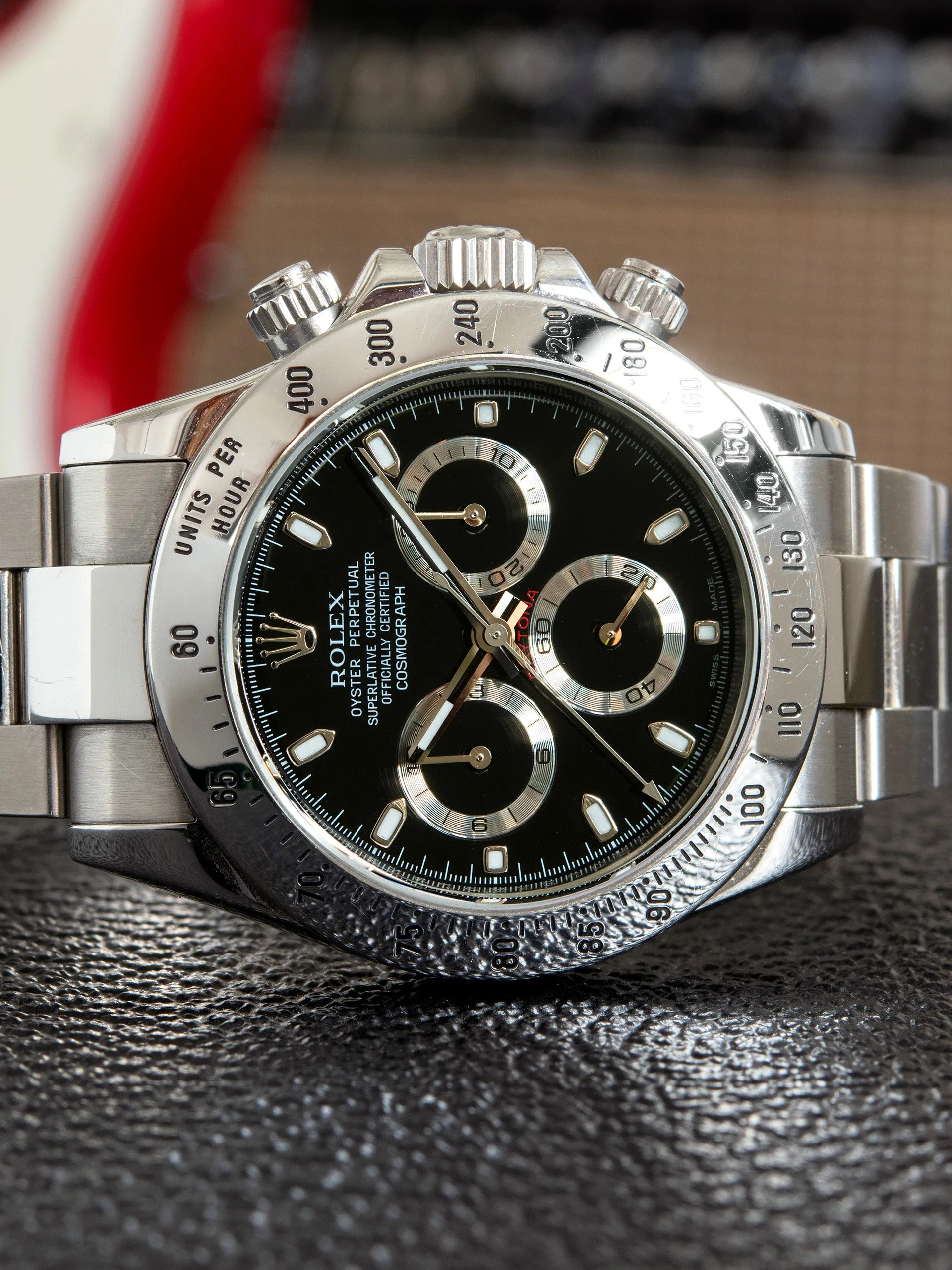 *Unpolished* 2009 Rolex Daytona (Ref. 116520) Black "APH" Dial