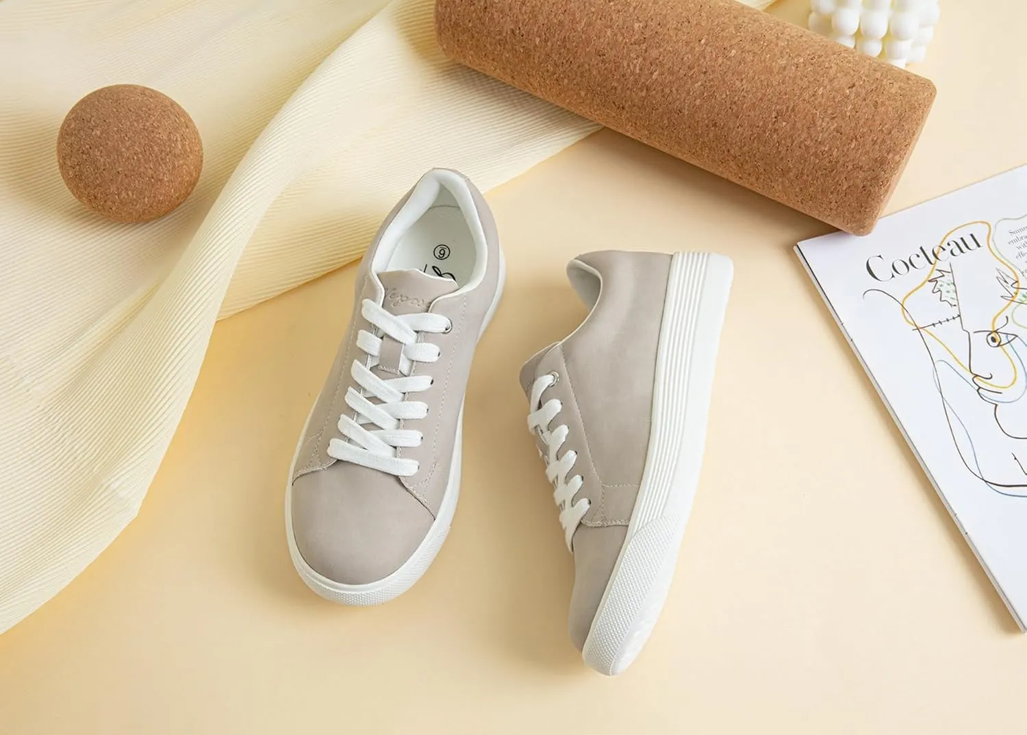 Vepose Women's 8012 Lace Up Classic Fashion Sneakers Comfortable Cute Shoes