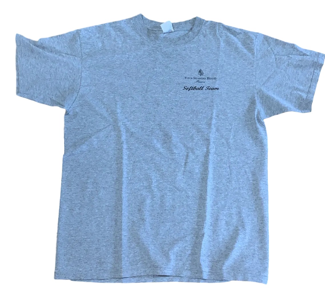 Vintage Four Seasons Hotel Softball Team Tee - Large