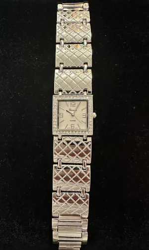 Watch- Silver Square Face Modern