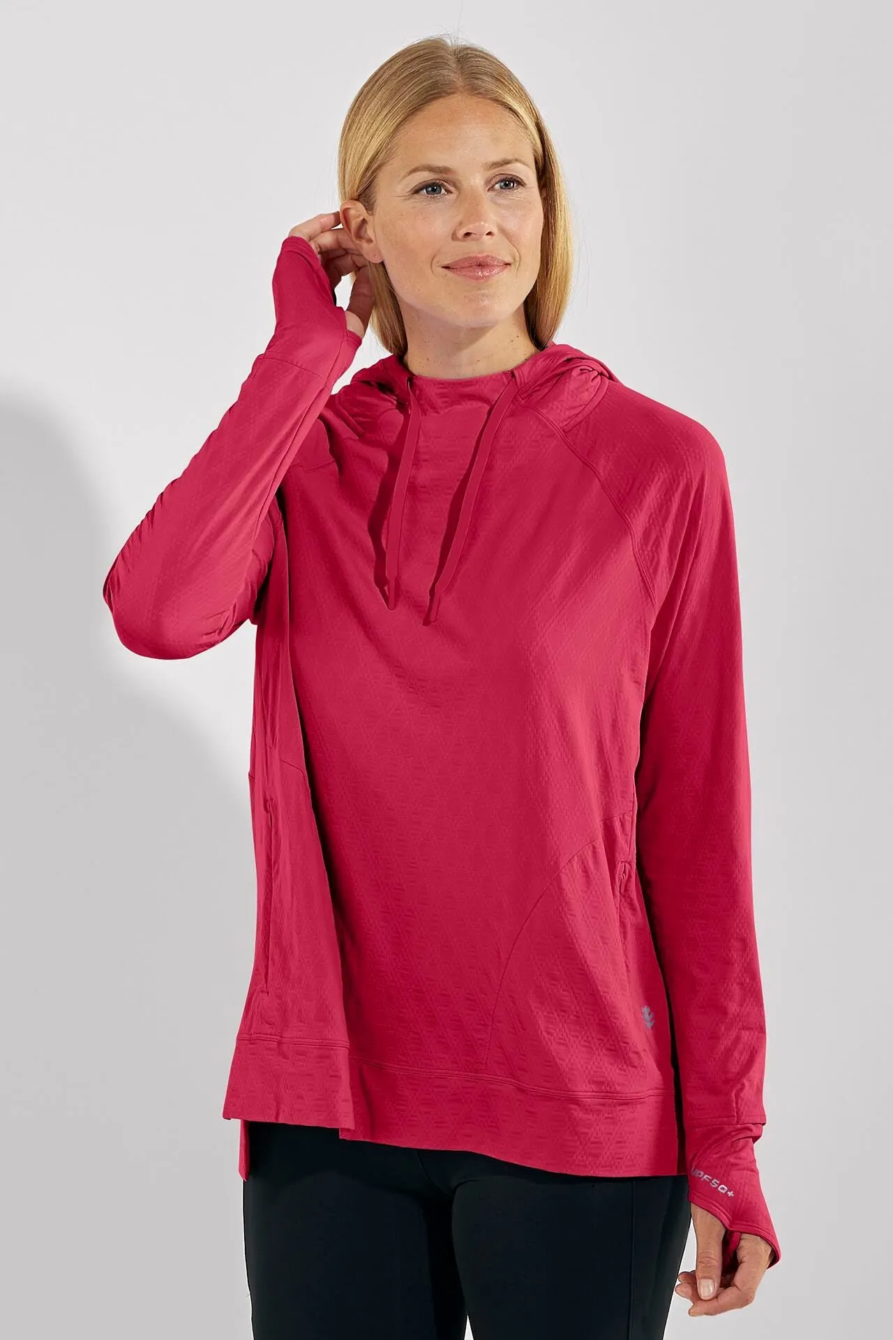 Women's Arabella Hoodie  |  Lush Magenta Diamond Jacquard