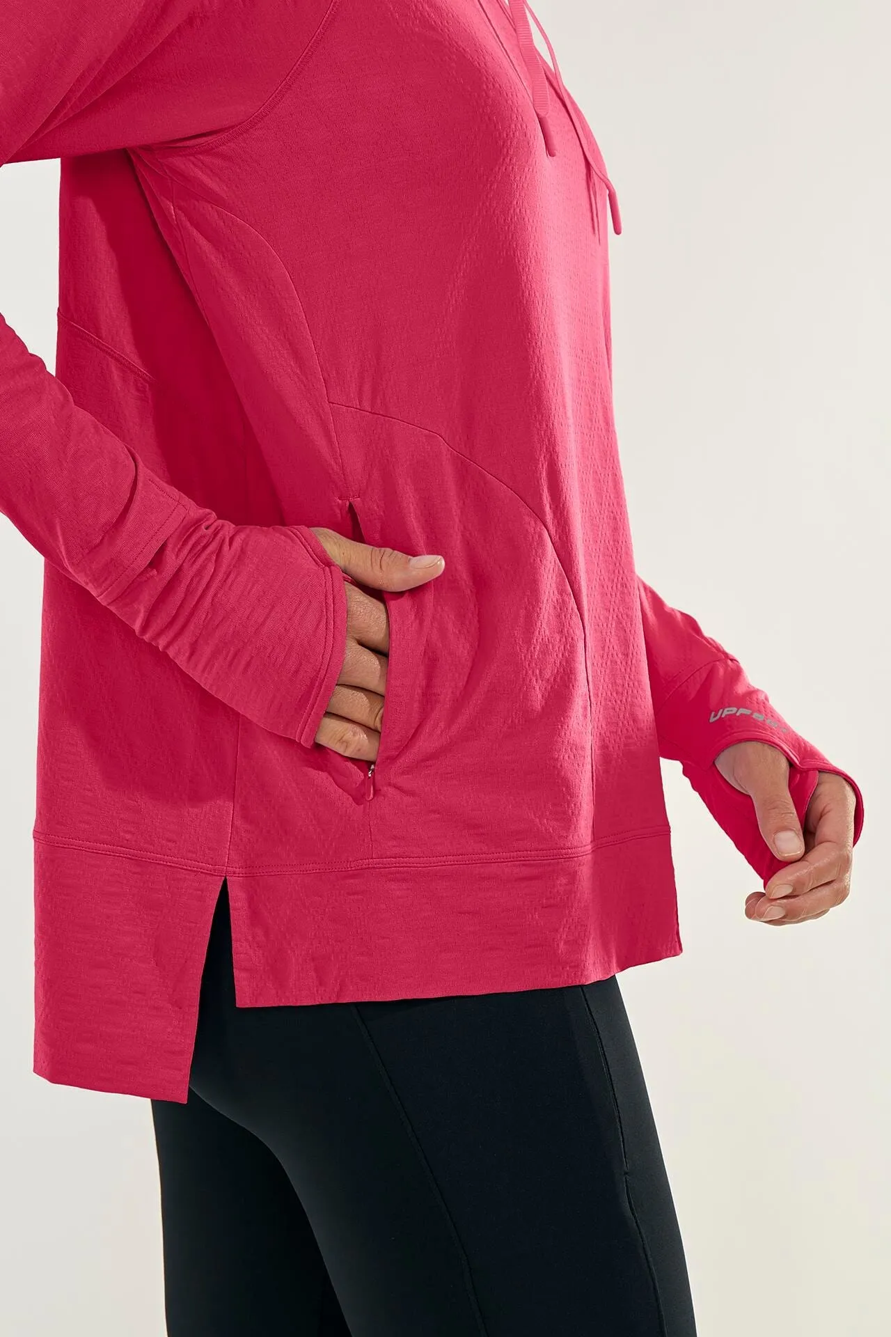 Women's Arabella Hoodie  |  Lush Magenta Diamond Jacquard