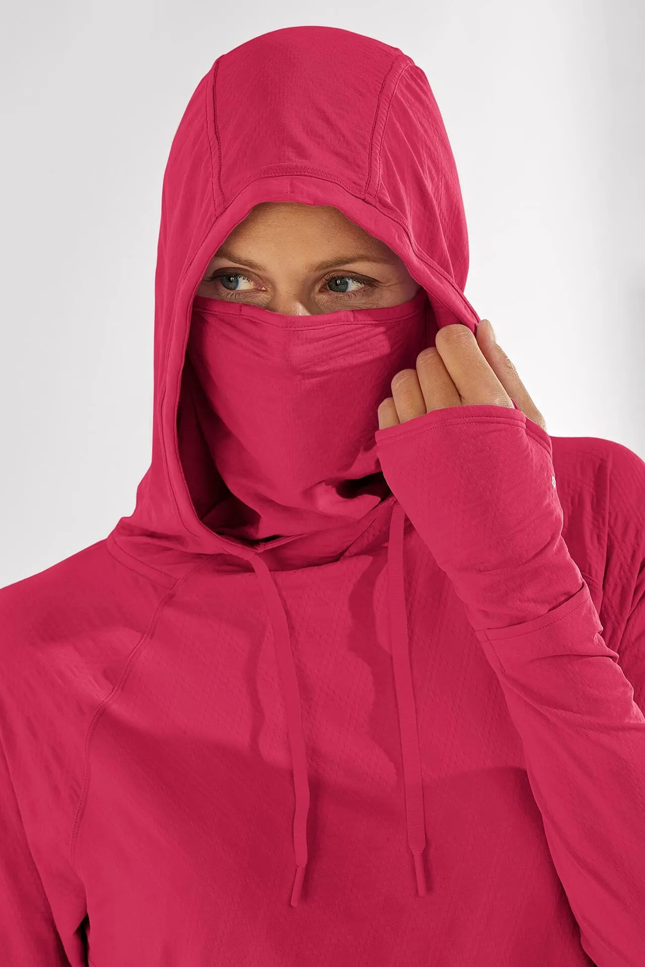 Women's Arabella Hoodie  |  Lush Magenta Diamond Jacquard