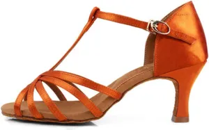 Women's Classic Latin Dance Shoes Ballroom Party Practice Performance Sandals,Model 217