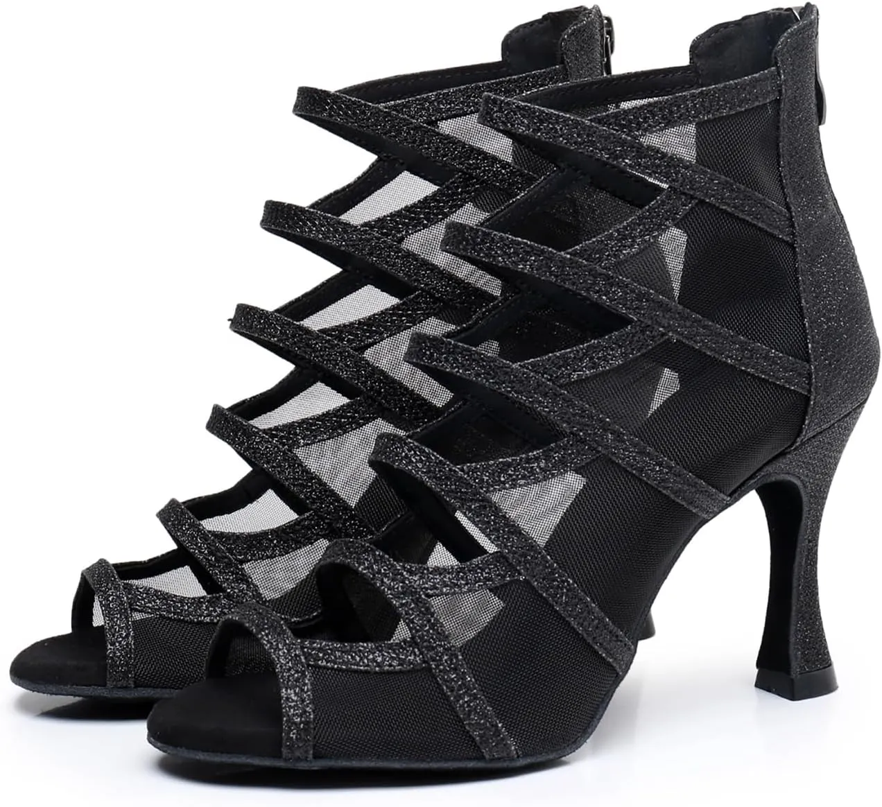 Women's Fashion Open Toe Ballroom Dance Boots Modern Party Wedding Performance Dance Shoes