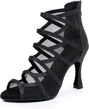 Women's Fashion Open Toe Ballroom Dance Boots Modern Party Wedding Performance Dance Shoes