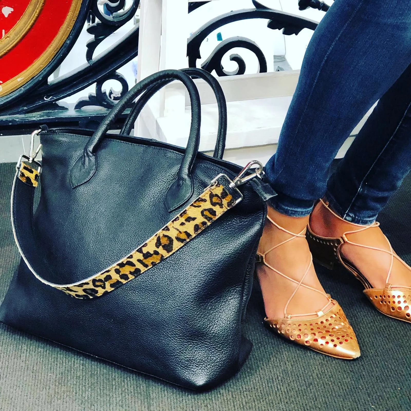 Zebra Print Hobo Shoulder Strap Pony Skin Replacement RS400