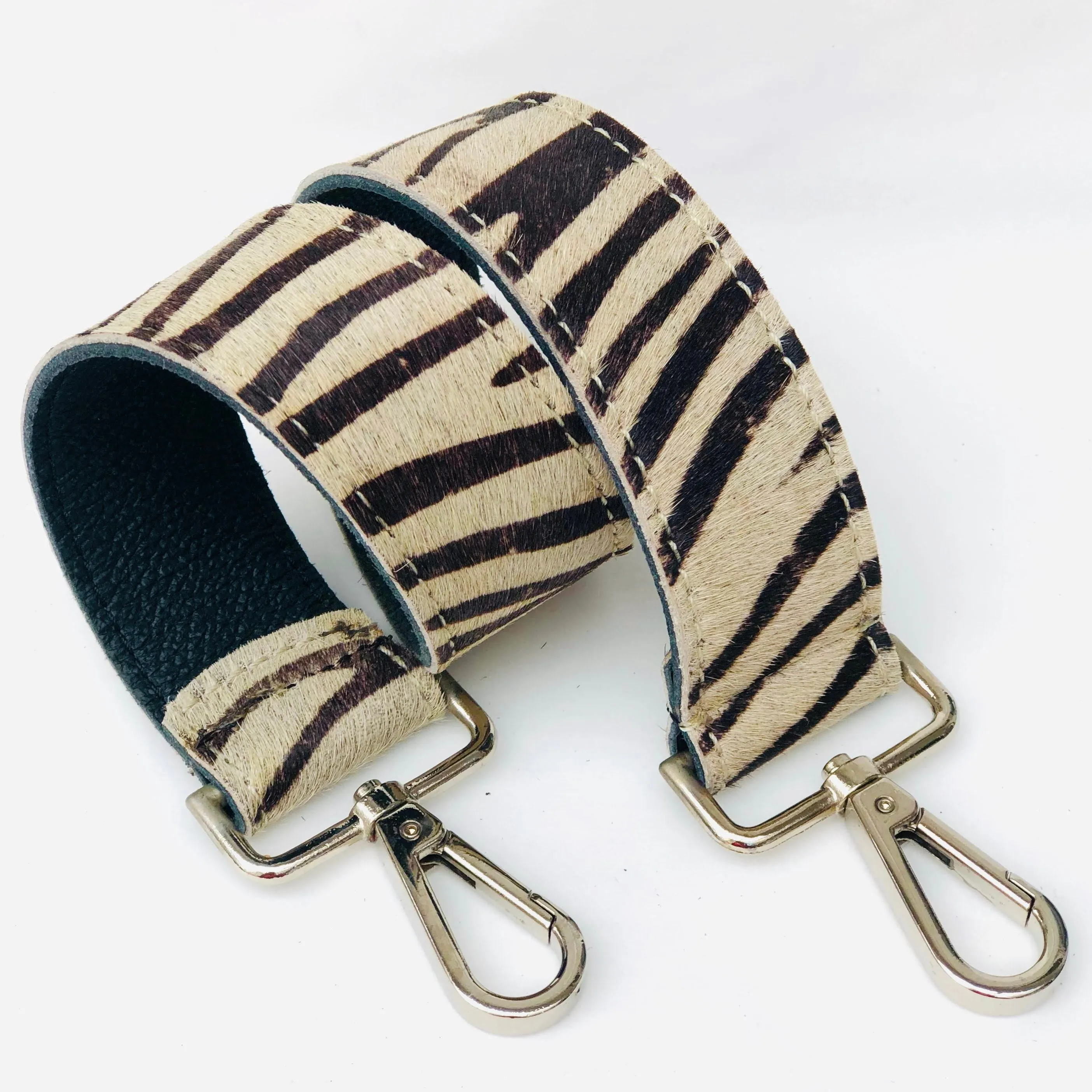 Zebra Print Hobo Shoulder Strap Pony Skin Replacement RS400